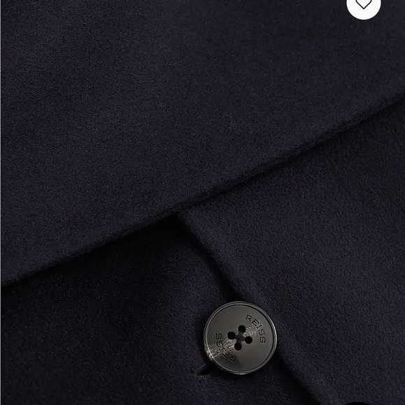 Reiss Navy Wool Coat for Women US8 - Picture 4 of 5